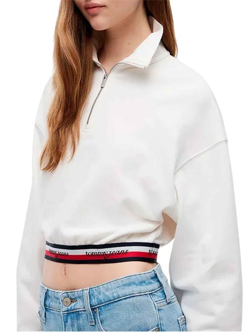 Felpa corta con mezza zip Tommy Jeans | DW0DW23144YBL